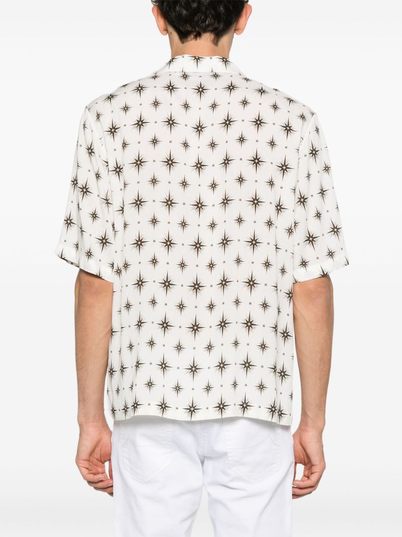 White Micro Starburst Shirt