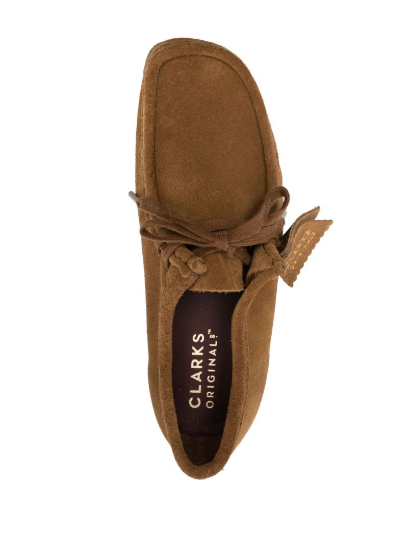 Brown Wallabee Cola Suede Loafers