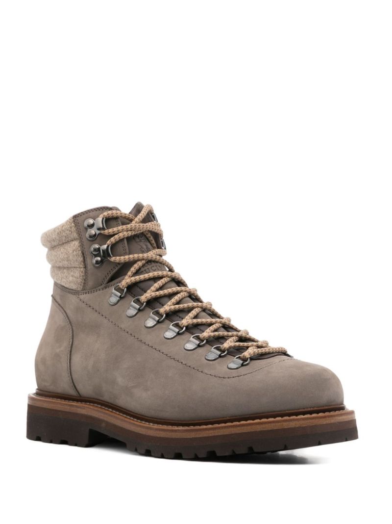 Lace-up Leather Mountain Boots