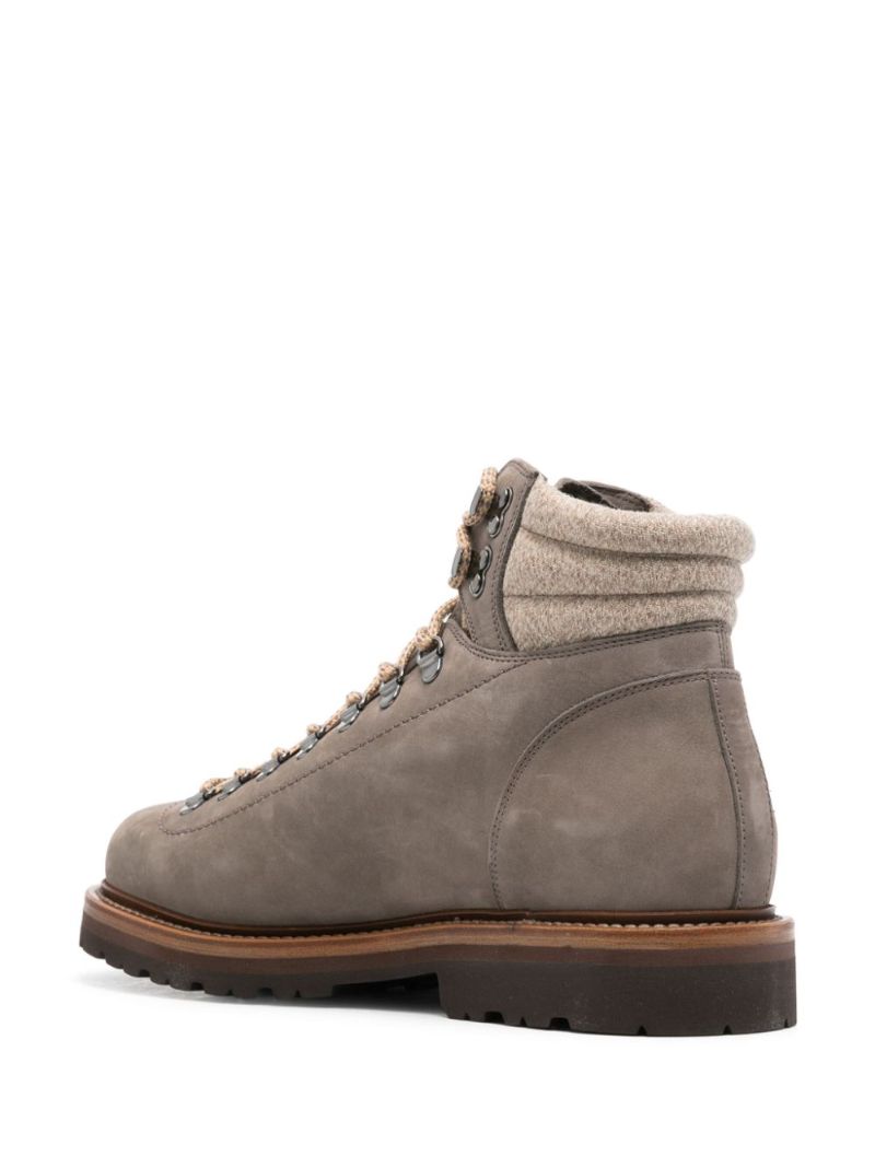 Lace-up Leather Mountain Boots