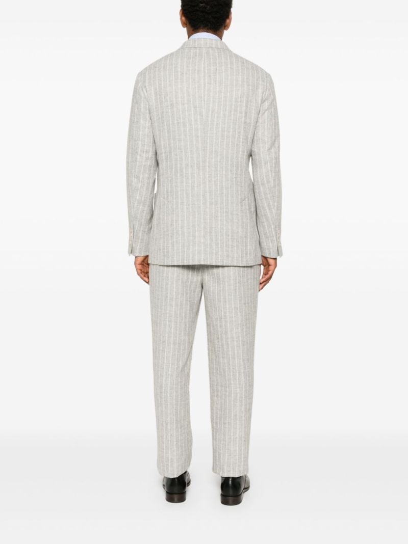 Striped One-and-a-half-breasted Suit