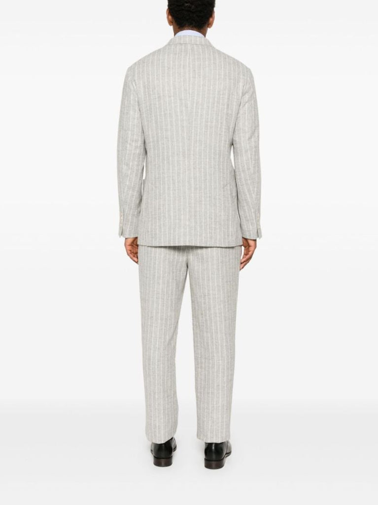 Striped One-and-a-half-breasted Suit