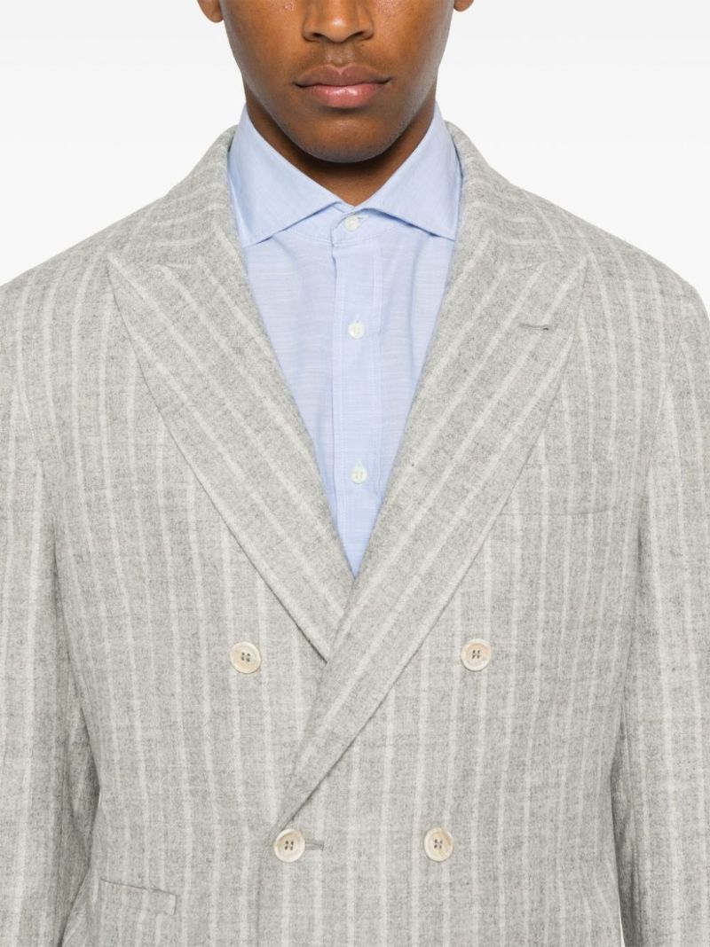 Striped One-and-a-half-breasted Suit