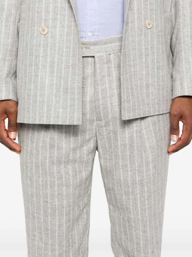 Striped One-and-a-half-breasted Suit