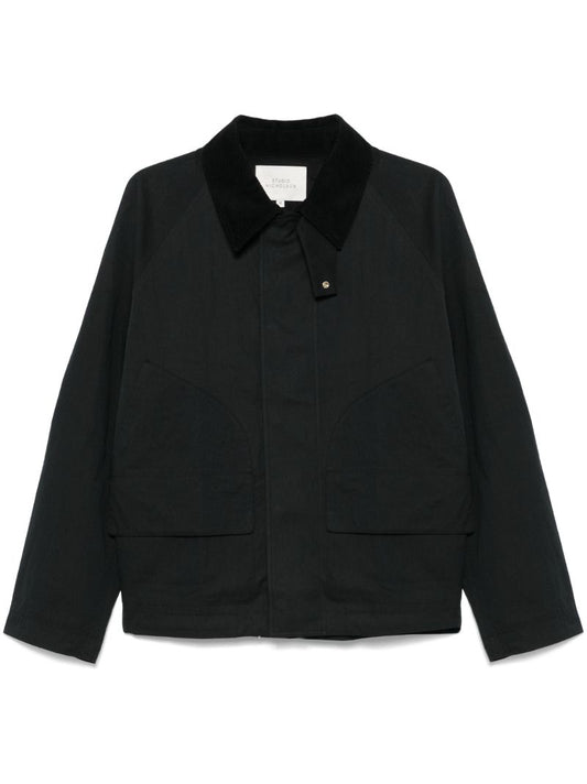 Black Press-stud Bomber Jacket