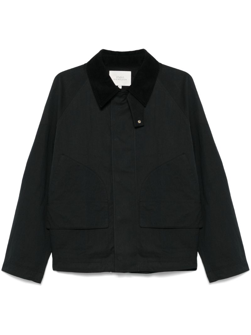 Black Press-stud Bomber Jacket