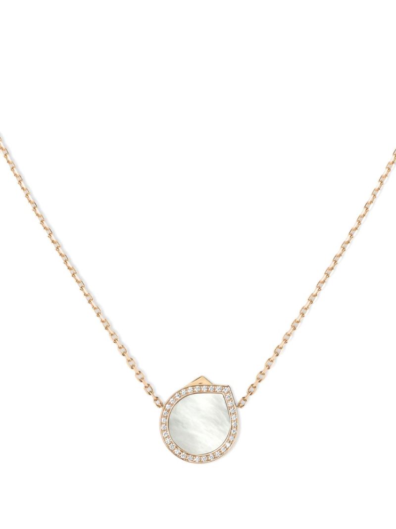 18kt Yellow Gold Continuity Diamond Necklace