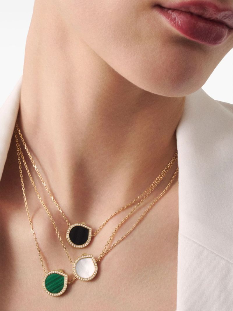 18kt Yellow Gold Continuity Diamond Necklace