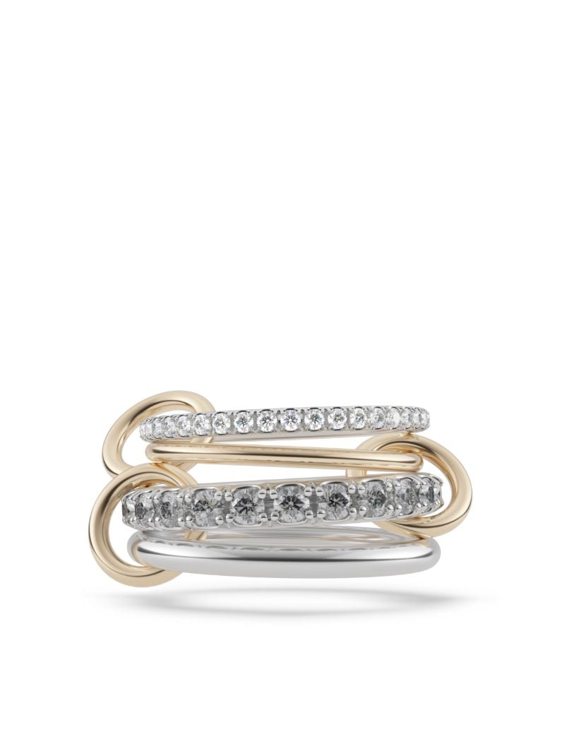 18k Yellow Gold Aquarius Diamond Ring