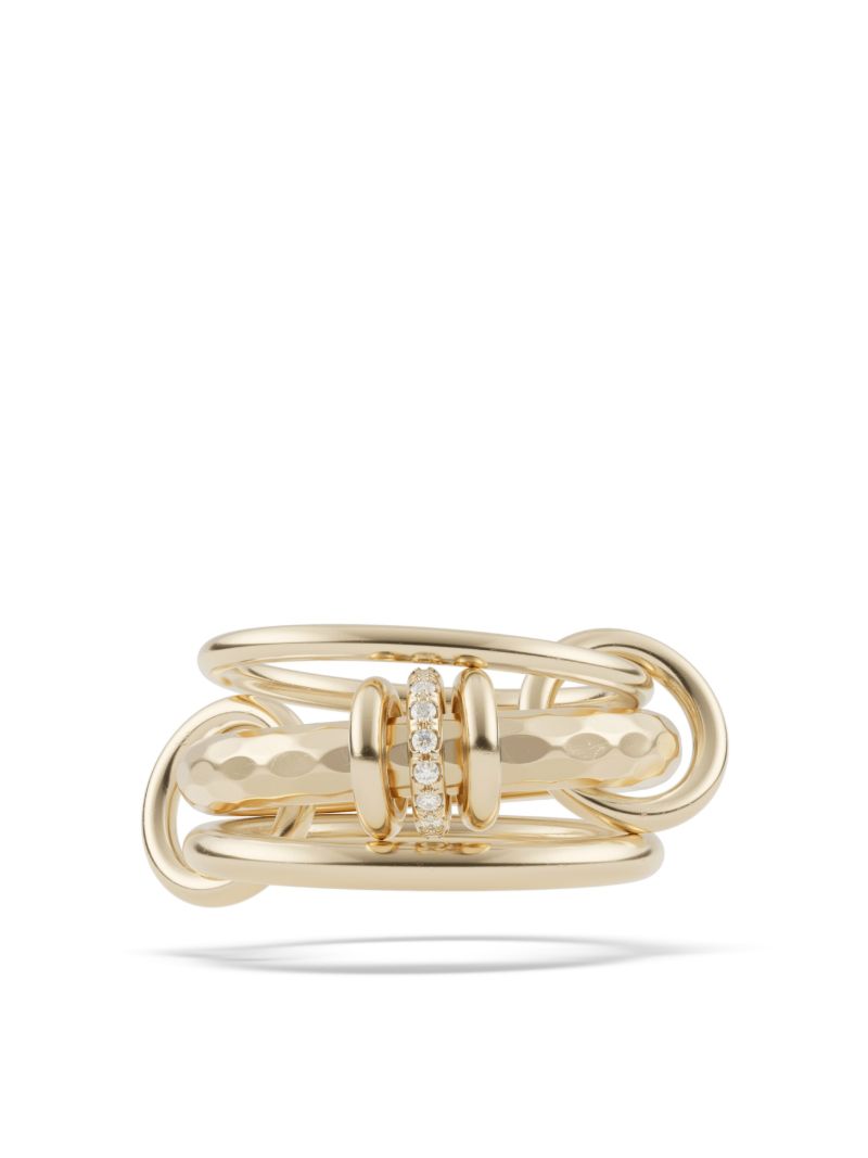 18k Yellow Gold Gemini Vulcan Diamond Ring