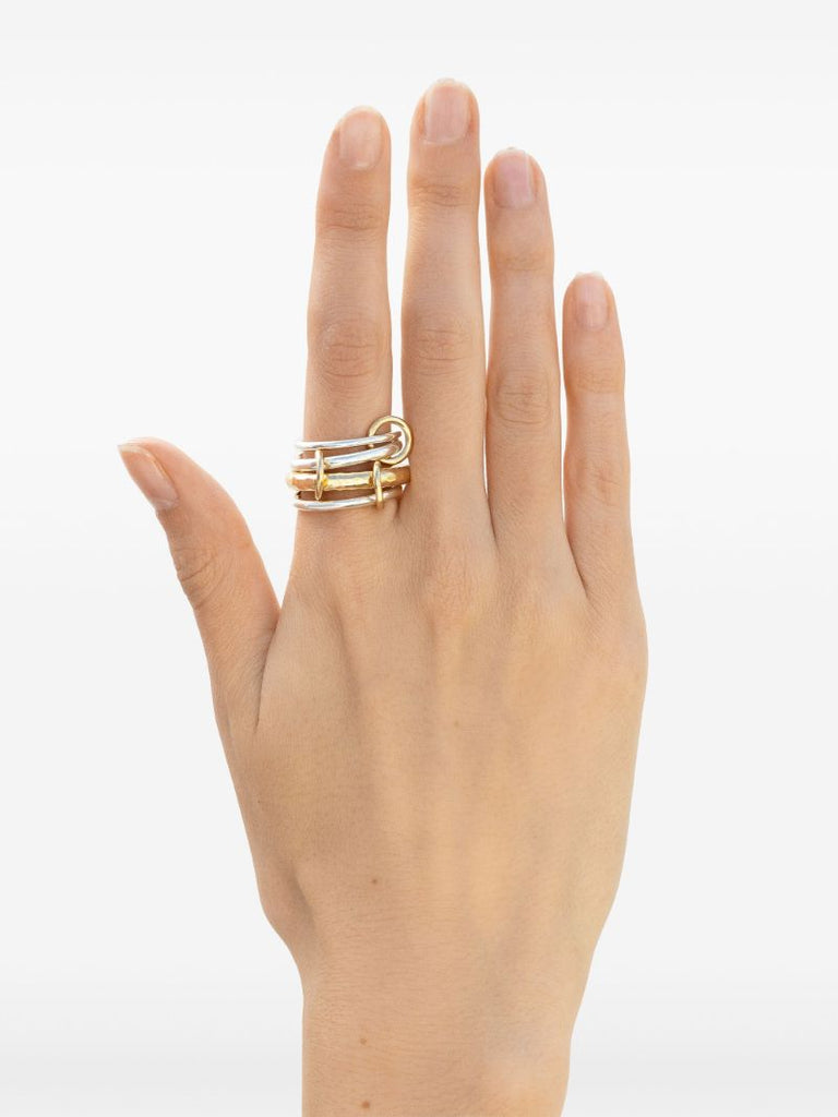 18kt Yellow Gold and Sterling Silver Ring