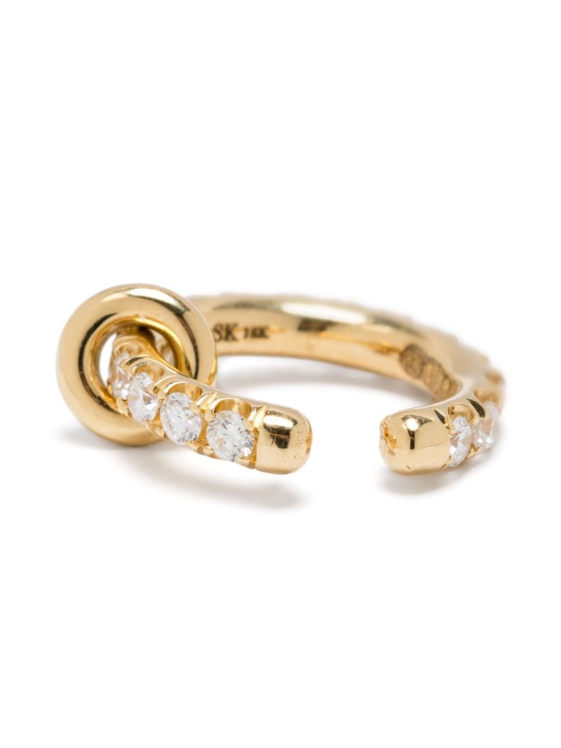 18k Yellow Gold Elara Diamond Ear Cuff