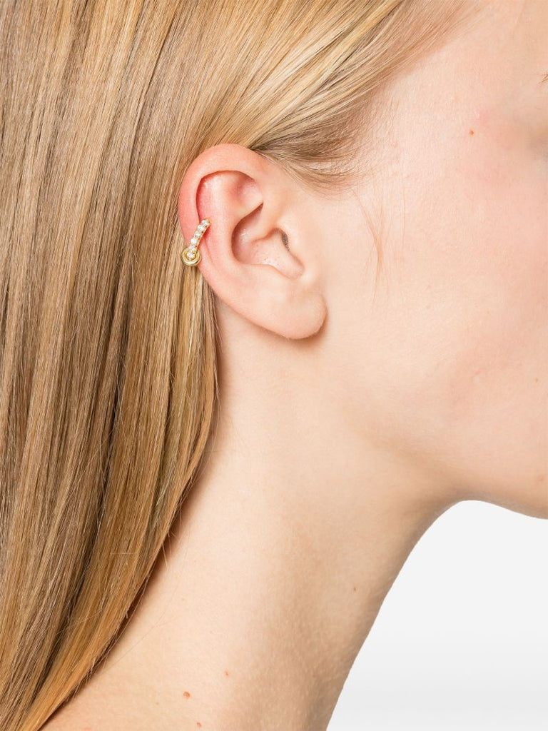 18k Yellow Gold Elara Diamond Ear Cuff