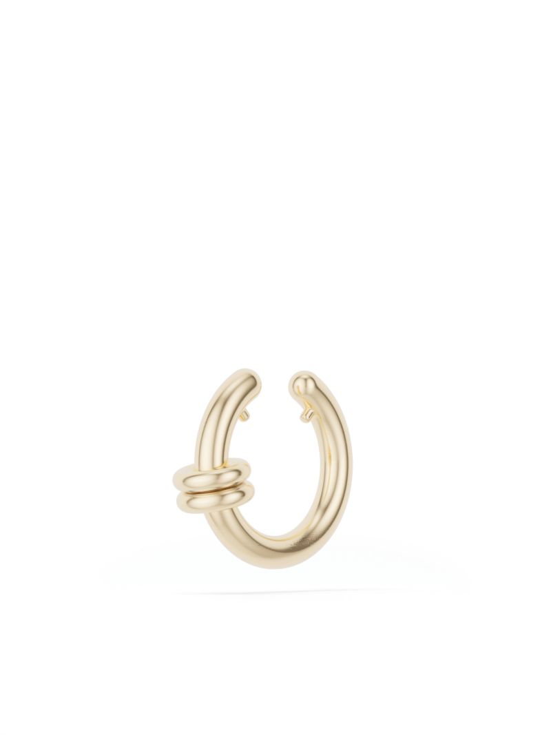 18k Yellow Gold Waning Ear Cuff