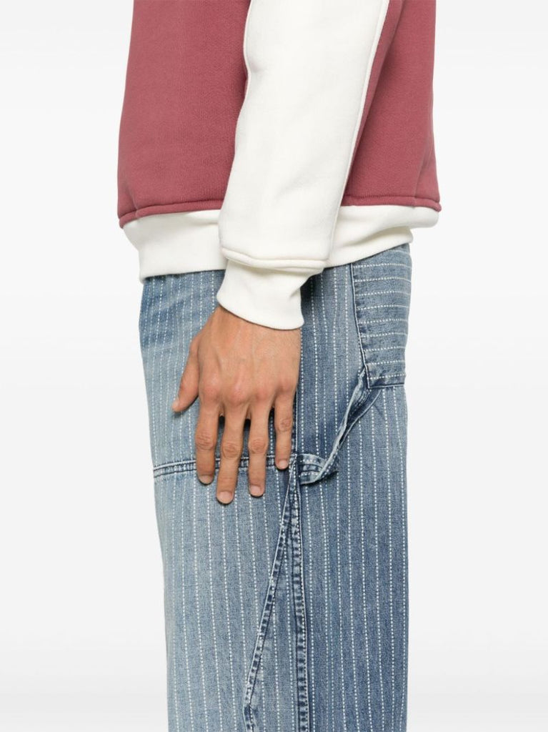 Striped Wide-leg Jeans