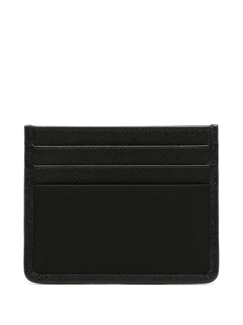 Triangle-logo Leather Card Holder