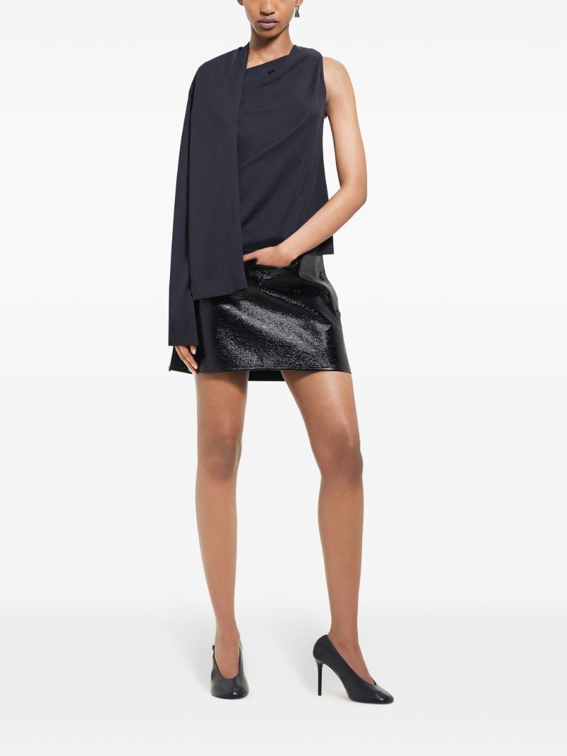 Oblique Mini Skirt