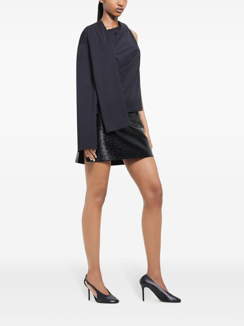 Oblique Mini Skirt