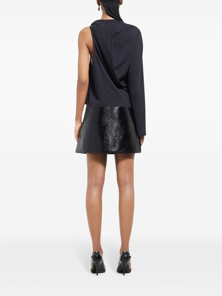 Oblique Mini Skirt
