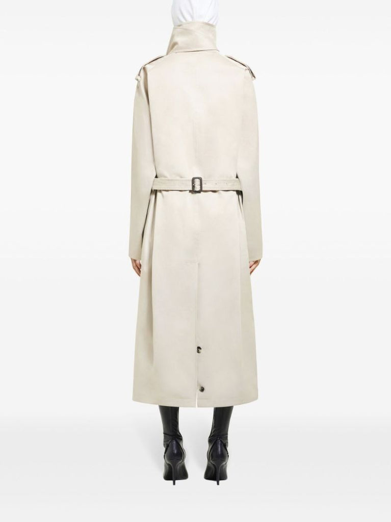 Neutral Long Trench Coat