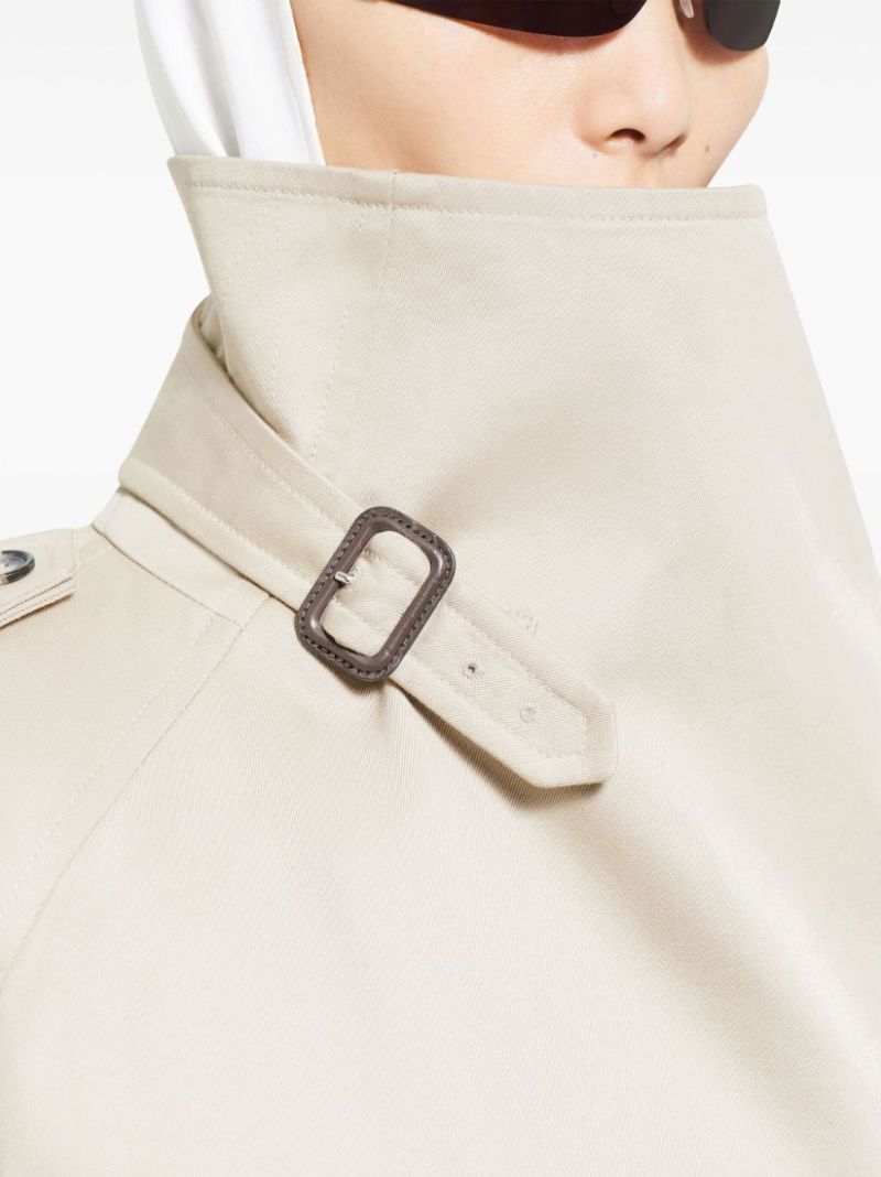 Neutral Long Trench Coat