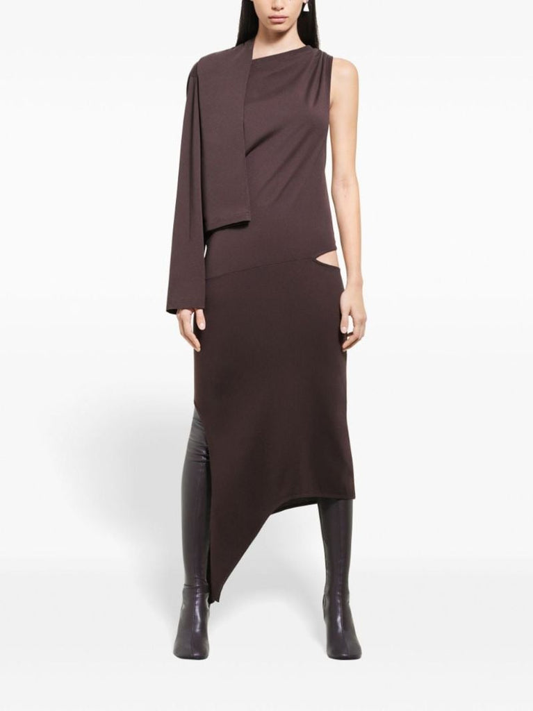 Off-shoulder Midi Dress