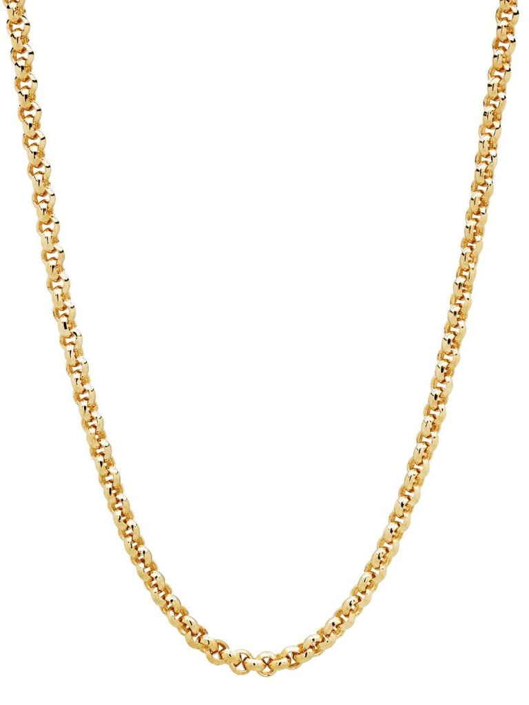 9k Gold Plated Curb Chain Necklace