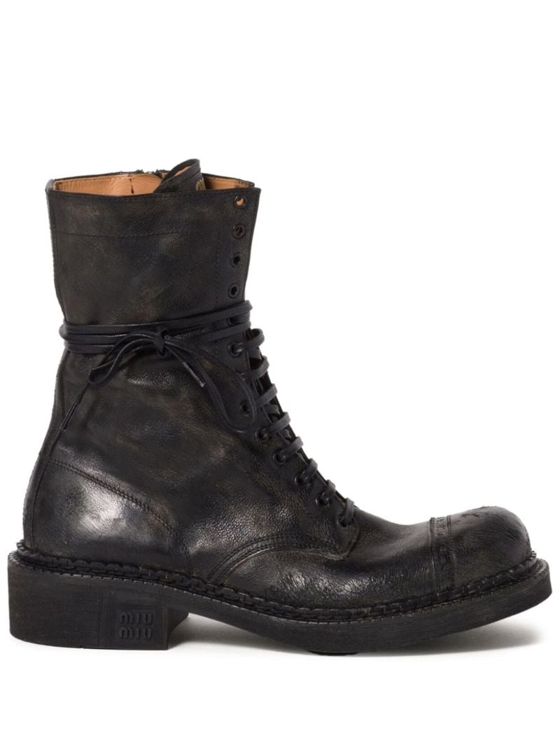 Lace-up Leather Boots