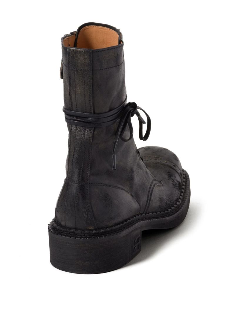 Lace-up Leather Boots