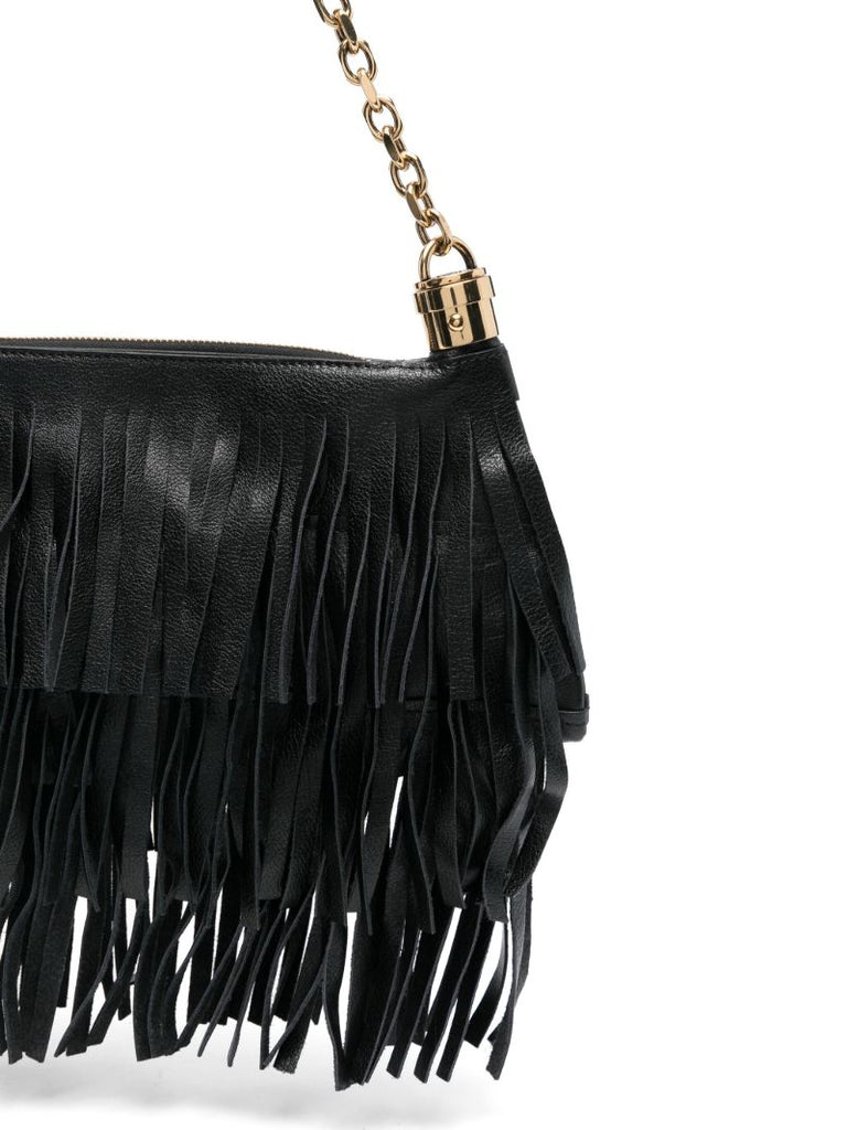 Black Foulard Shoulder Bag