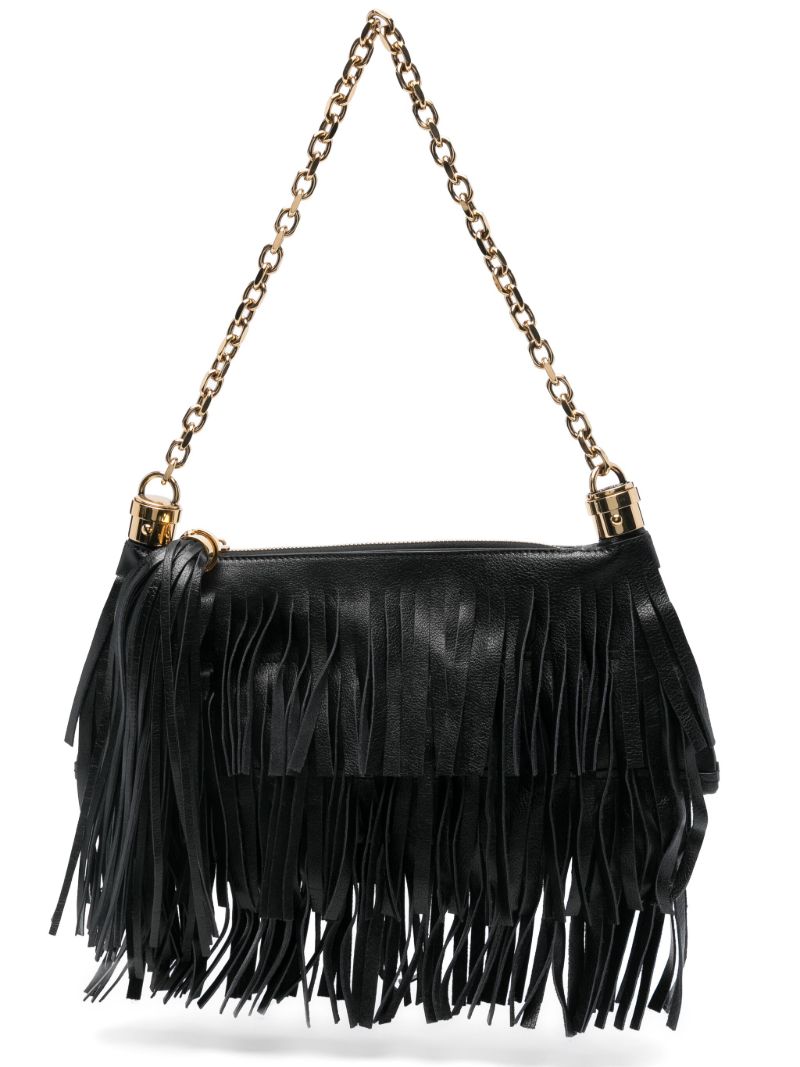 Black Foulard Shoulder Bag