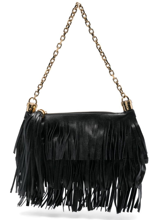 Black Foulard Shoulder Bag