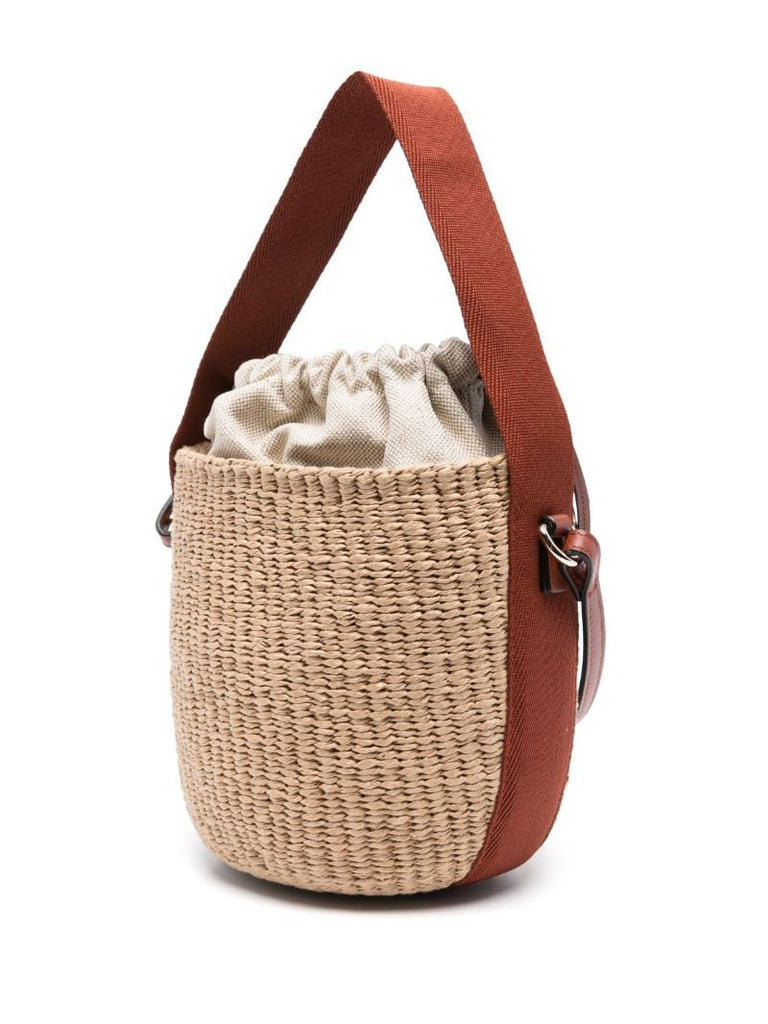 Small Horse Medal Basket Shoulder Bag