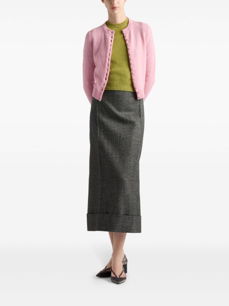 Wool Midi Skirt