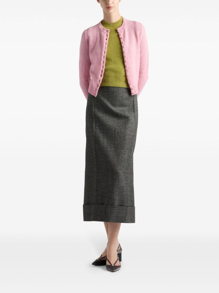 Wool Midi Skirt