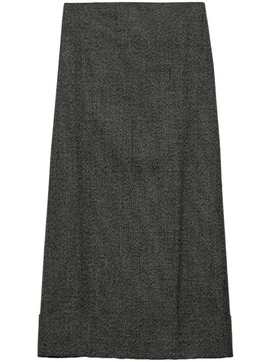 Wool Midi Skirt