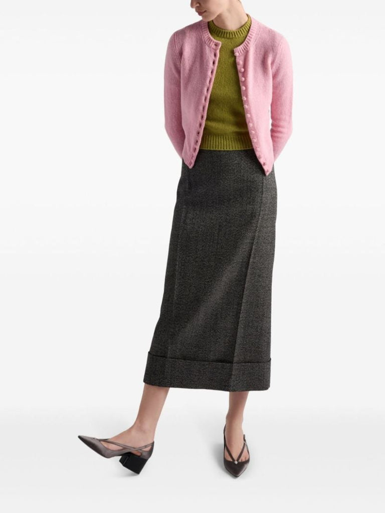 Wool Midi Skirt