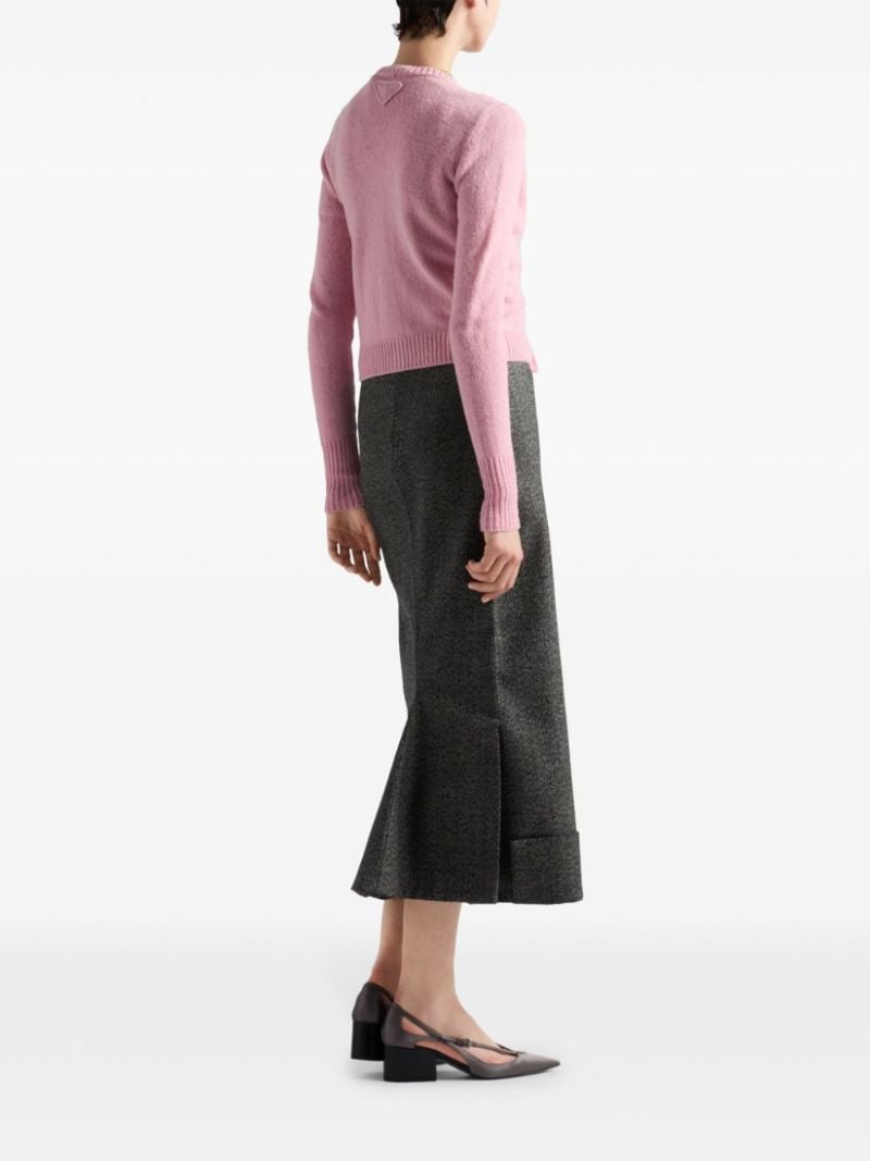 Wool Midi Skirt