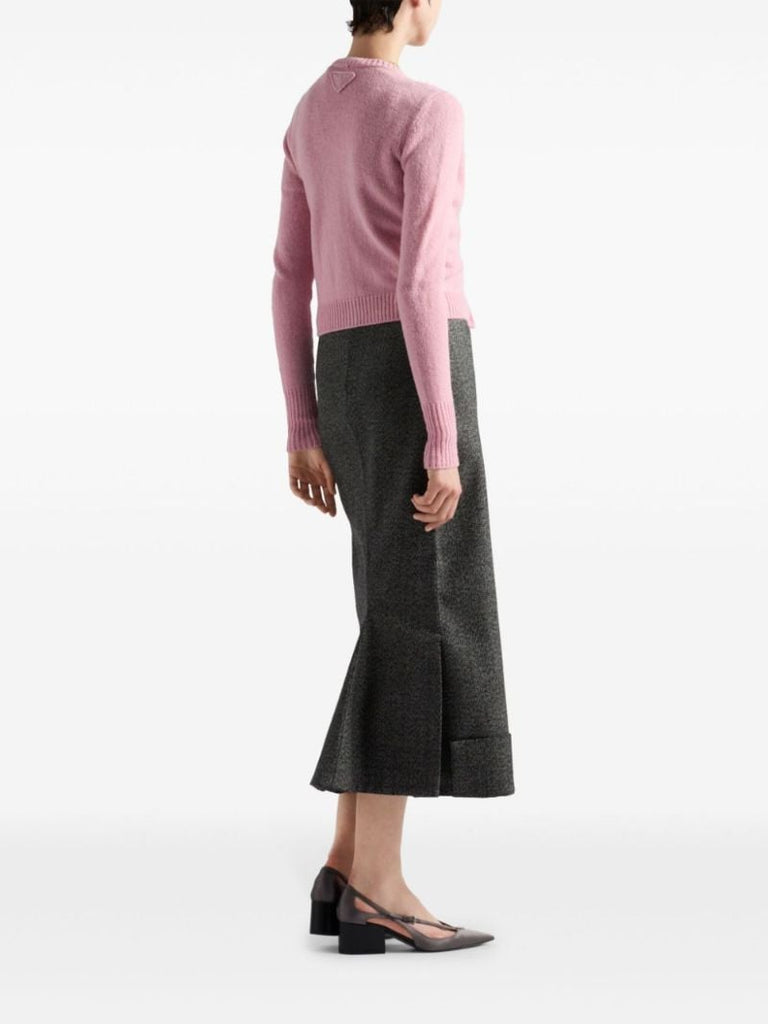 Wool Midi Skirt