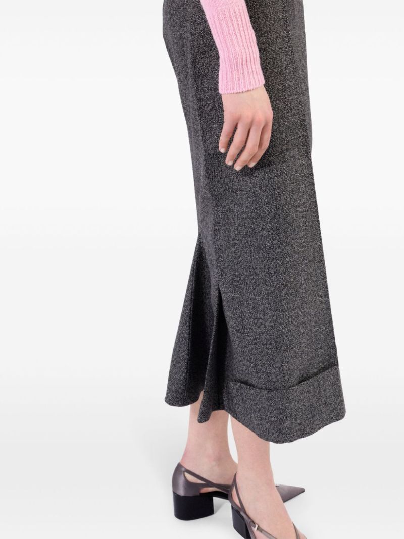Wool Midi Skirt