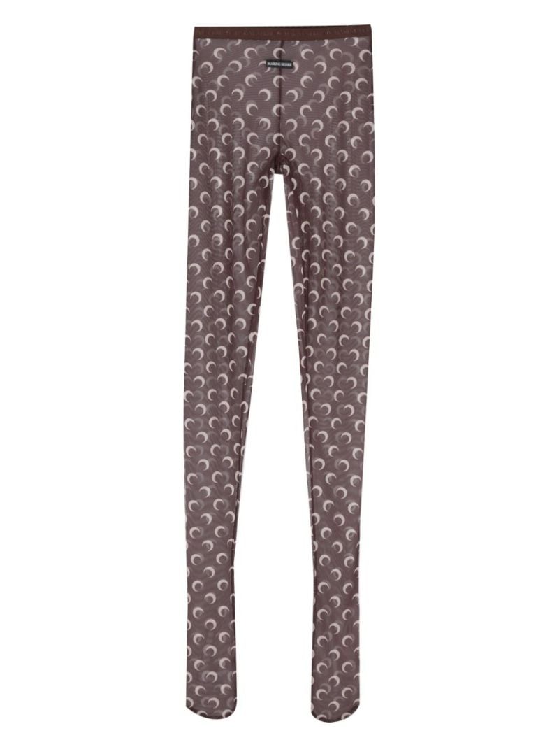 Moonogram Mesh Tights