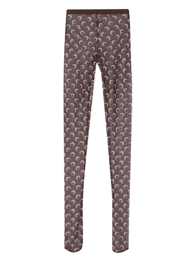 Moonogram Mesh Tights