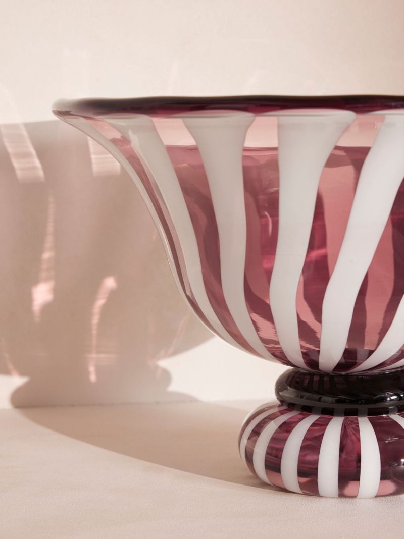 Striped Glass Vase