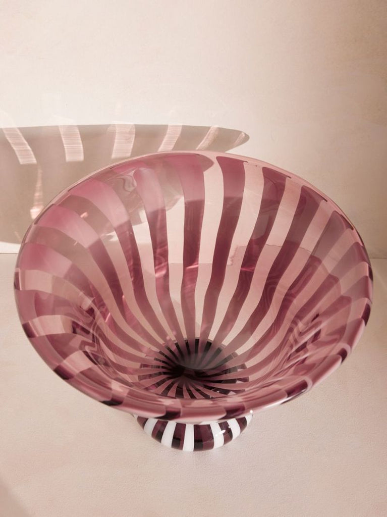 Striped Glass Vase