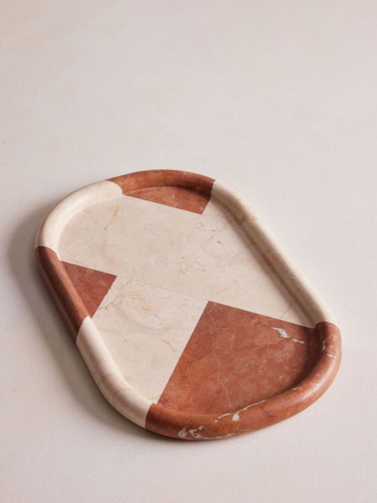 Geometric Pattern Decorative Tray