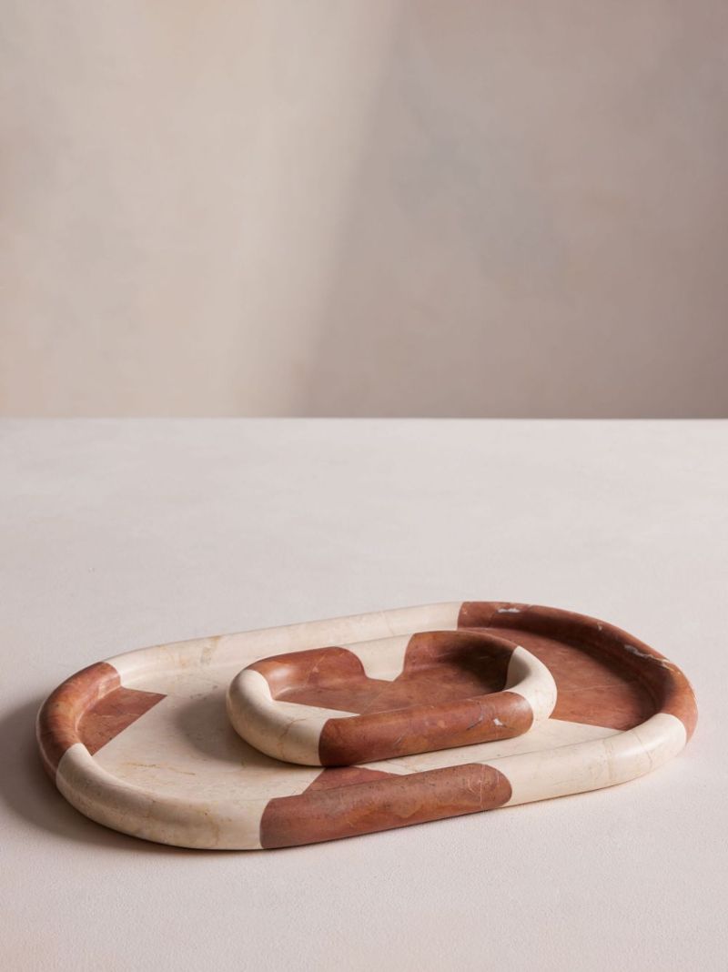 Geometric Pattern Decorative Tray