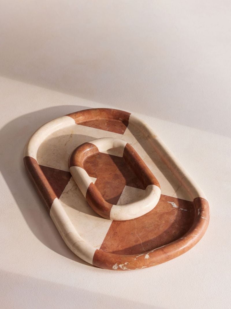 Geometric Pattern Decorative Tray