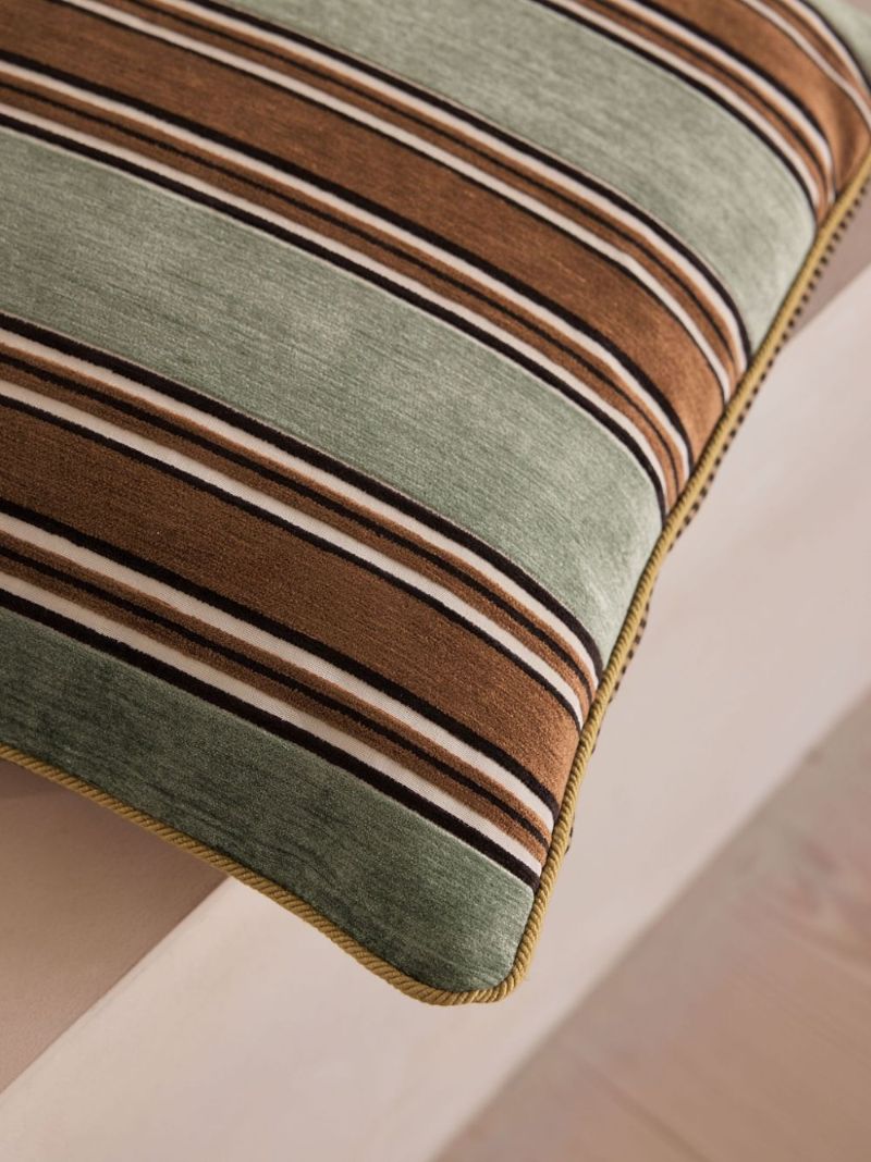 Striped Down Cushion