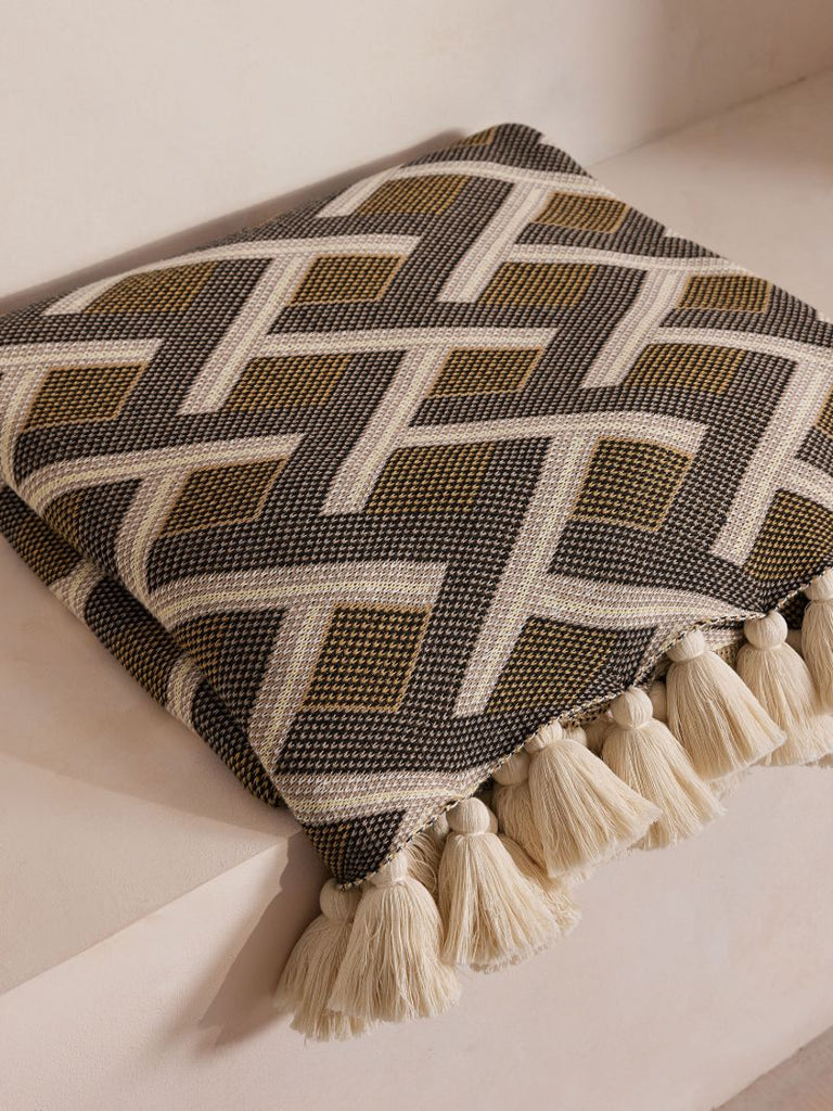 Geometric Intarsia Blanket