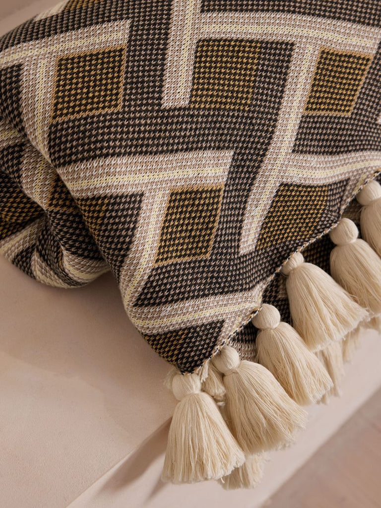 Geometric Intarsia Blanket